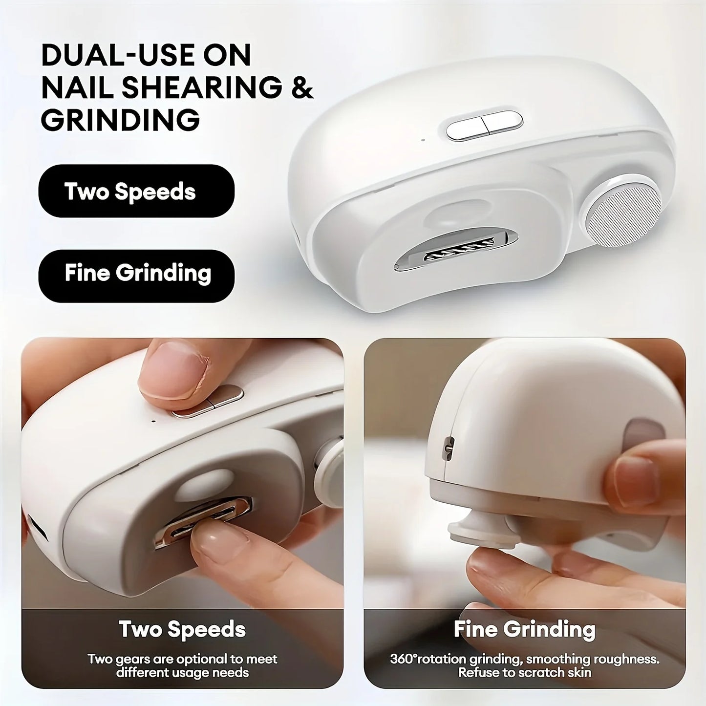 LunaTrim™ – The Ultimate Electric Nail Care Kit